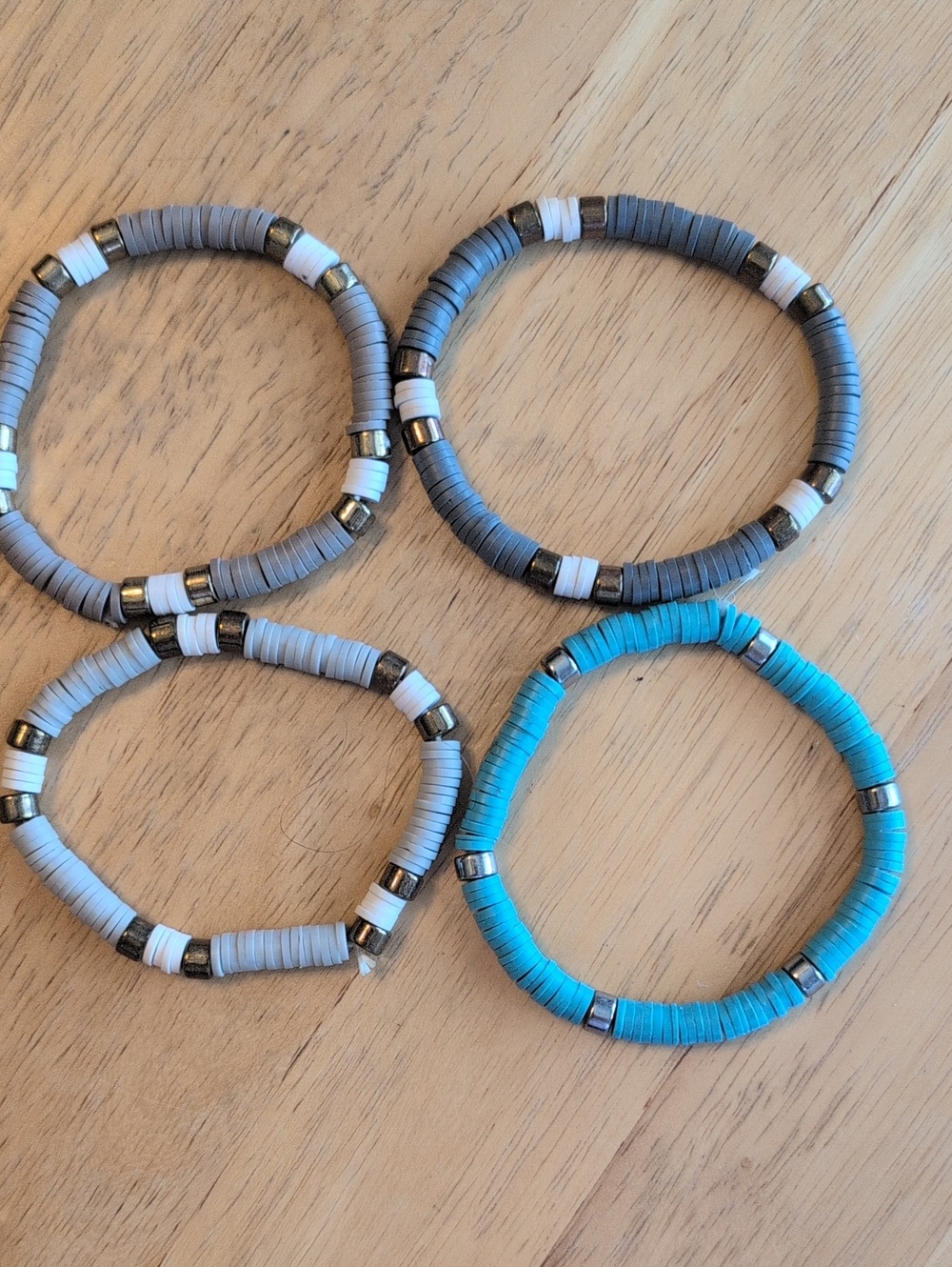 Multi-Color Stretch Bracelet 2 Set - Picture 2 of 5